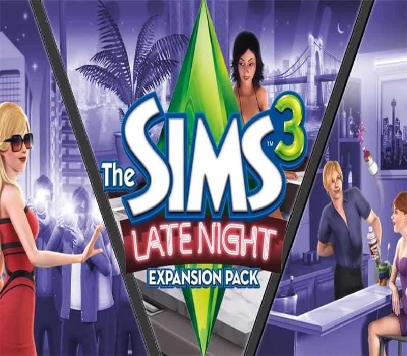 The Sims 3 - Late Night Expansion Pack DLC PC EA App CD Key cover art