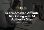 Learn Amazon Affiliate Marketing with 14 Authority Sites Online Course Janets Voucher cover art