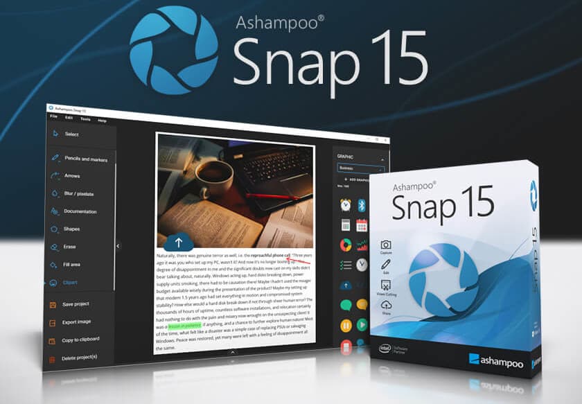 Ashampoo Snap 15 Key (2 PCs) cover art