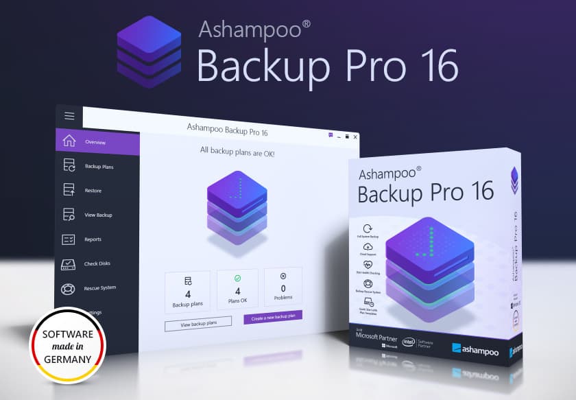 Ashampoo Backup Pro 16 Key (3 PCs) cover art