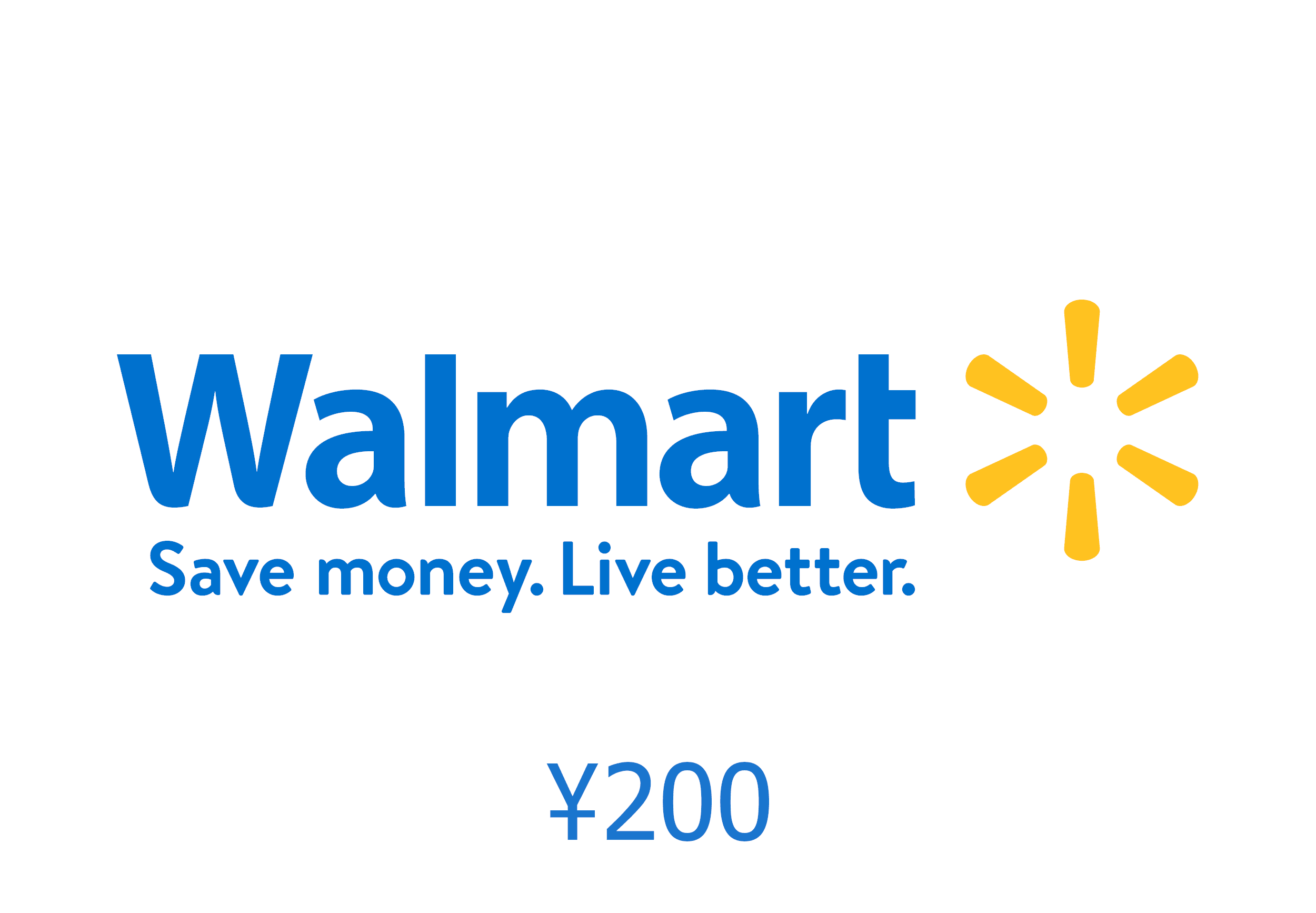 Kapa husi Walmart 200 CNY Gift Card CN